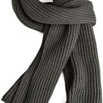 EONPOW Warm Autumn and Winter Scarf, Unisex Pure Color Winter Neck Warm Knitting Yarn Scarf